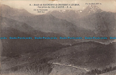 R093501 Route de Bagneres de Bigorre a Luchon. Vue prise du Col d Aspin. Bloc Fr