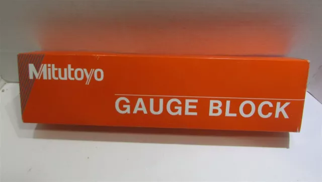 Mitutoyo Series 516 Individual Metric Gage Block, Rectangle, 250 Mm L, Steel