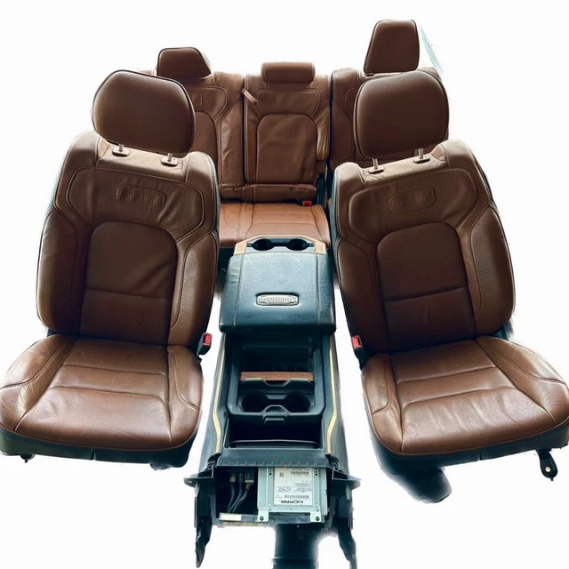 14-2018 DODGE RAM 1500 2500 Laramie Long Horn Front Rear Seat Set & Console OEM