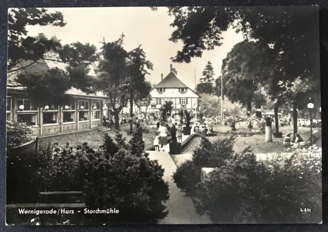 schöne alte DDR-AK/PK „Storchmühle“ in Wernigerode 38855 im Harz