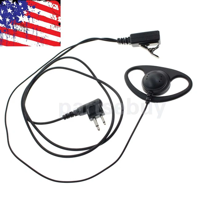 D Earpiece Headset For Motorola CP200 CLS1110 CLS1410 CLS1413 CLS1450 C B Series