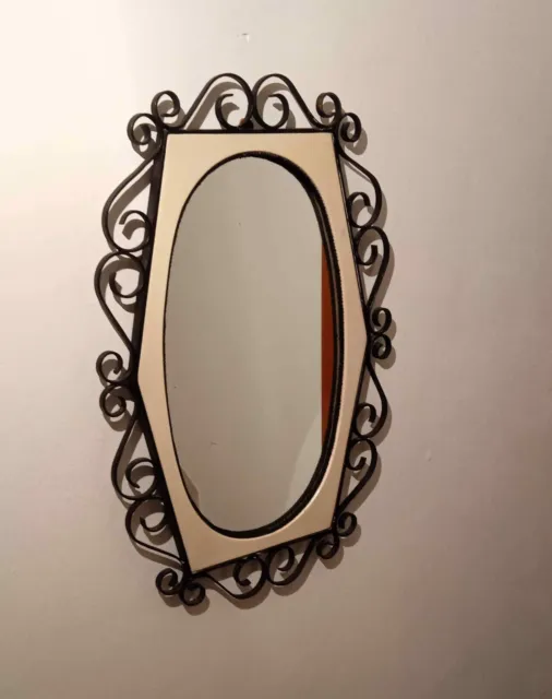 Specchio ferro battuto anni ‘60