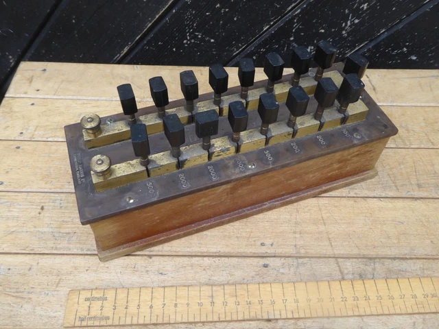 Antique Phillip Harris Ltd Wheatstone Bridge / Resistance Bridge / Decade box
