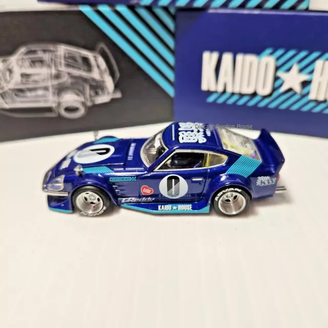 Kaido House x Mini GT Datsun Fairlady Z S30Z Wide Spec Blue KHMG024 1/64