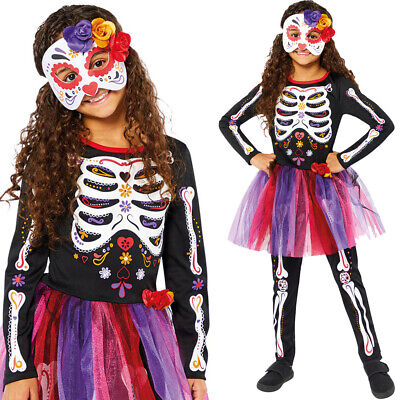 Bambini Giorno Dei Morti Costume Ragazze Costume da Halloween
