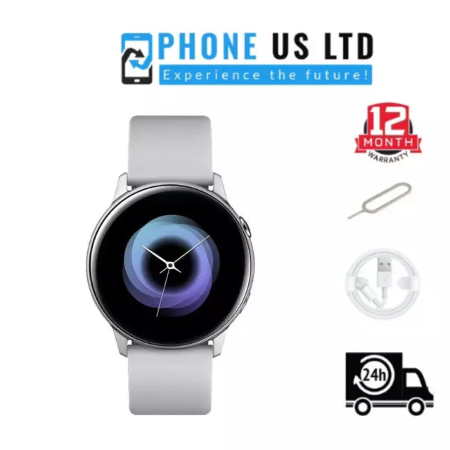 Samsung Galaxy Watch Active (2019) Silver R500 40mm Excellent Smartwatch