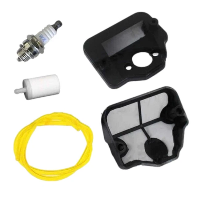 Kit Entretien Husqvarna 36/41/136/137/141/142 - Filtre à Air + Filtre Carburant + Tuyau + Bougie L7T - Pièces De Rechange Tronçonneuse