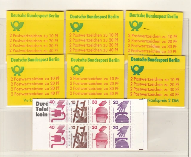 Berlin: 7 Markenheftchen Nr. 9d I  postfrisch!    (64)