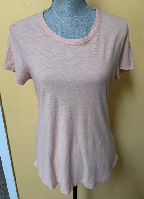 James Perse Ladies Peach Tee Size 3