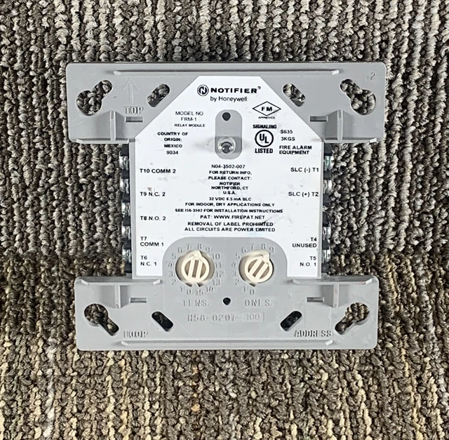 Honeywell frm 1 notifier fire alarm relay module no box 24 40