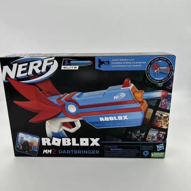 NERF Roblox MM2 Dartbringer LOB Angel with 3 Elite Darts - New 2022