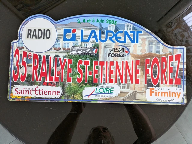 Ancienne plaque rallye 10eme ICCCR 1995 Citroen Total
