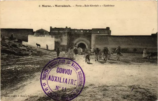 CPA AK MARRAKECH Porte Bab-Khmich extérieur MAROC (688905)