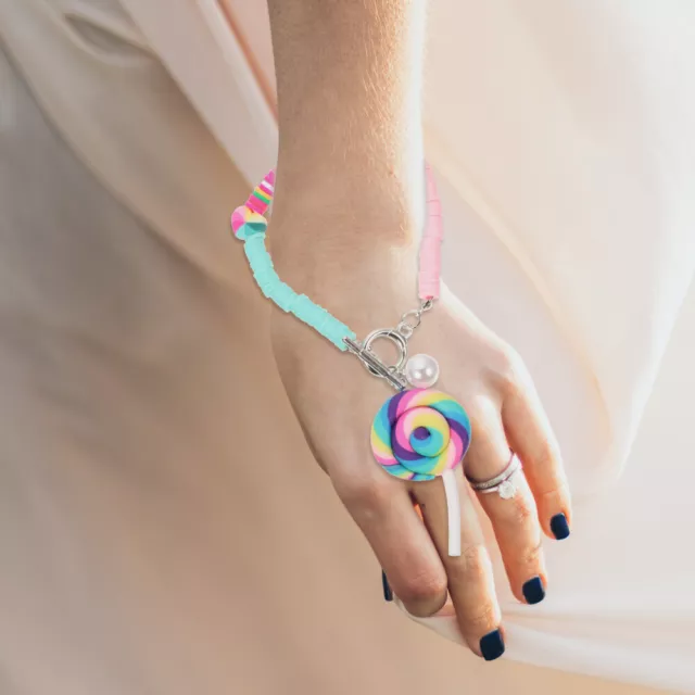 Lollipop Armbänder Candy Color Handkette Bunt Mädchen Schmuck-JD 2