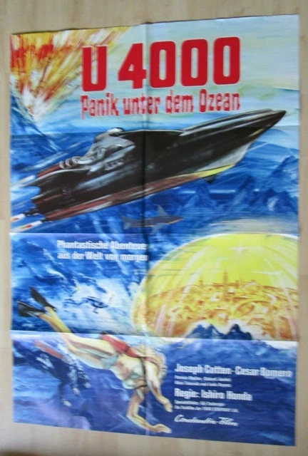 FILMPLAKAT U 4000 Panik unter dem Ozean ( Joseph Cotten , Cesar