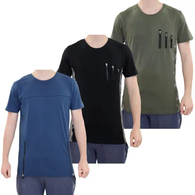 Mens Crew Neck Tshirt Short Sleeve T-shirts Cotton Shirts Casual Top S-2XL