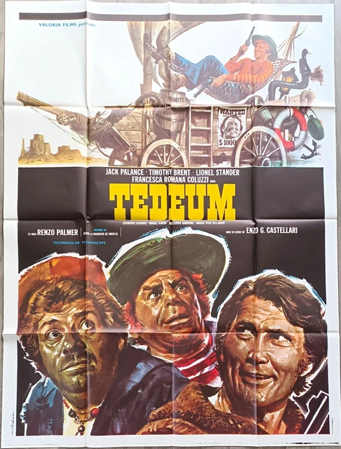 Tedeum/Western Spaghetti/Jack Palance/Affiche Originale 120X160 Cm/French Poster