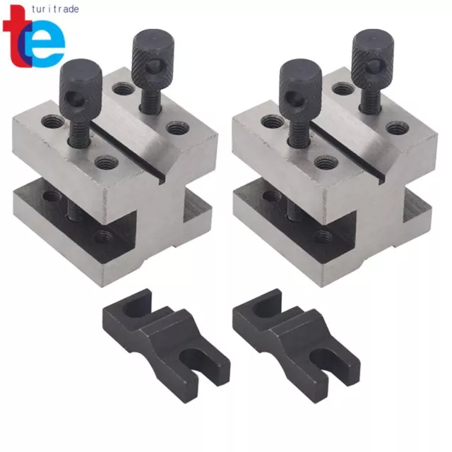 HIGH PRECISION V-BLOCK PAIR W. CLAMPS 1-3/8x1-3/8x1-3/16"