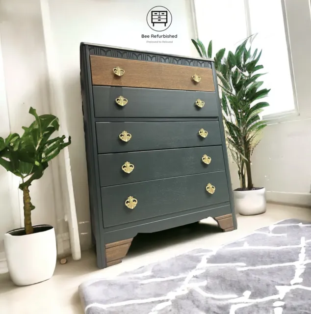 CUSTOMISE a Harris Lebus Vintage Chest of Drawers In Any Colour