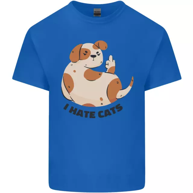 T-shirt per bambini divertenti cani odio gatti 2