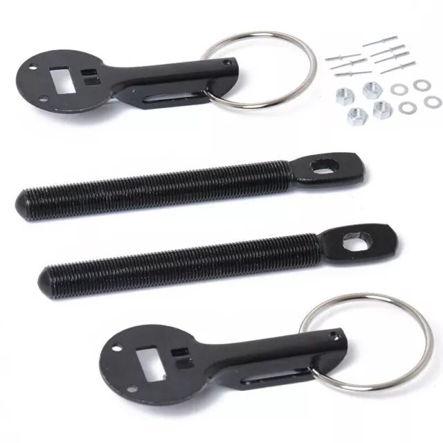 for carbon fiberglass hoods Car Alloy Bonnet Hood Pin Lock Latch Kit