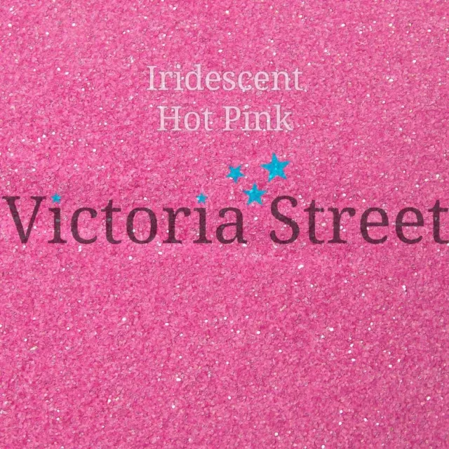 Victoria Street Glitter - Iridescent Hot Pink - Fine 0.008" / 0.2mm (Fuchsia)