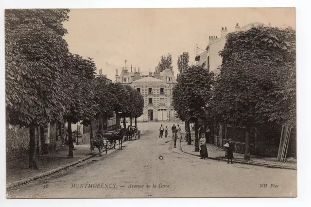 MONTMORENCY Val D'Oise CPA 95 Avenue de  la gare