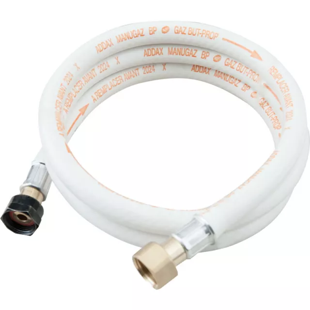 Addax - Flexible embouts a visser butane/propane - 10 ans NF 36-112 LG 1M50