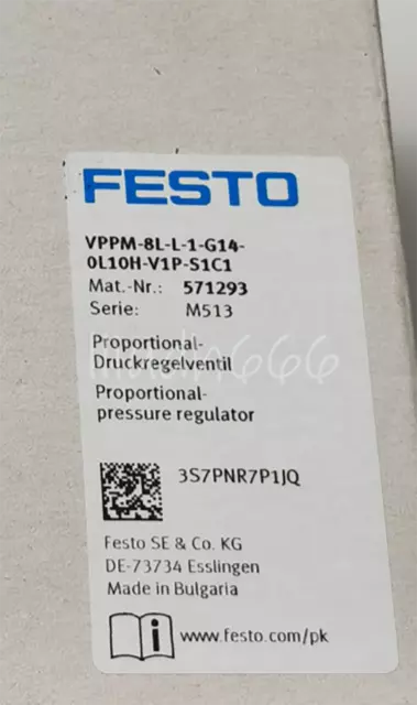 ONE NEW FESTO VPPM-8L-L-1-G14-0L10H-V1P-S1 571292 Proportional valve IN BOX