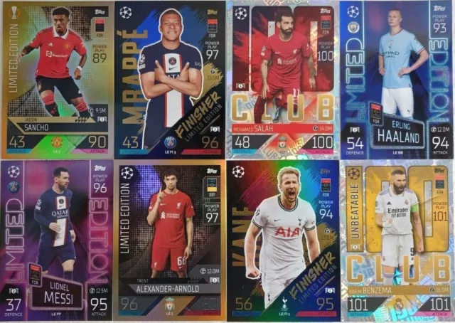 Match Attax 2022/23 Limited Edition / 100 club Card Singles