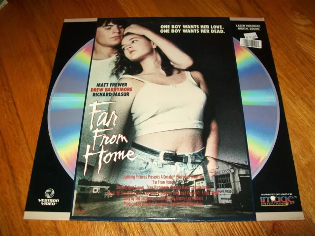 FAR FROM HOME Laserdisc LD VERY GOOD CONDITION VERY RARE DREW BARRYMORE STARS!