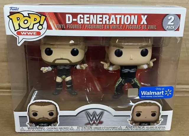 Funko Pop D-X Triple H Shawn Michaels D-Generation X WWE Walmart Exclusive 2pack