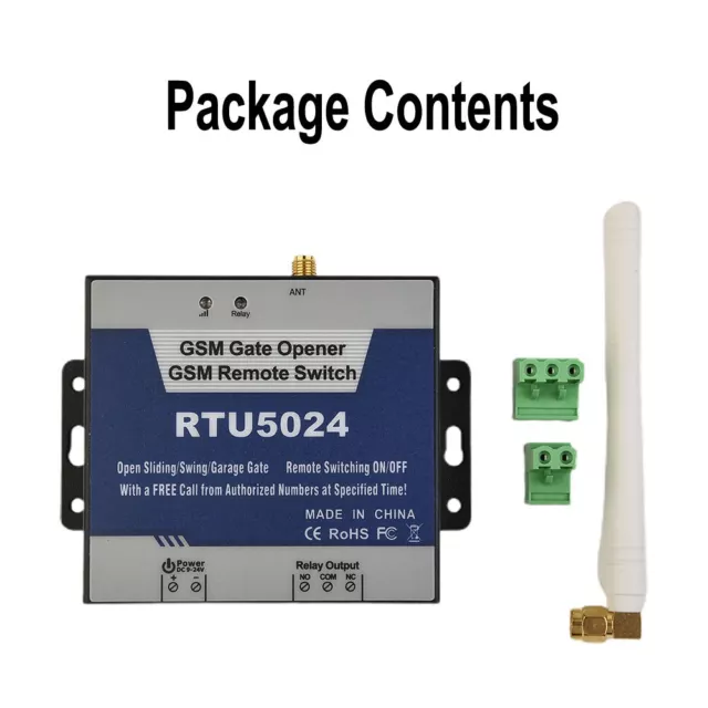 RTU5024 GSM Abridor de Puerta Relé Control Remoto Inalámbrico Puerta Control 2G Nueva Versión