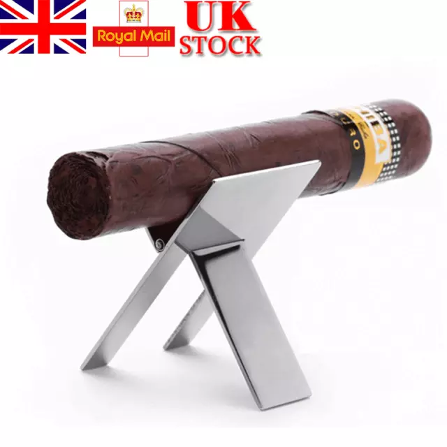 Portable Stainless Steel Foldable Showing Cigarette Cigar Holder Display Stand