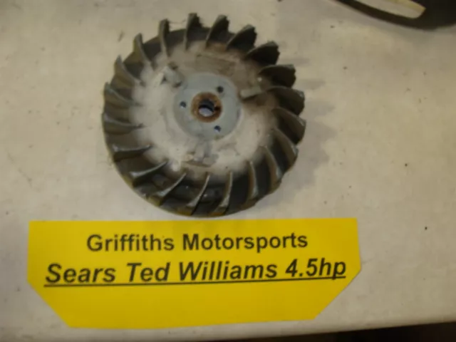 1973 Sears Tecumseh 4.5hp outboard Ted williams flywheel magneto fan air cooled
