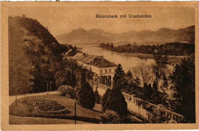 CPA AK Rolandseck mit Drachenfels GERMANY (896582)