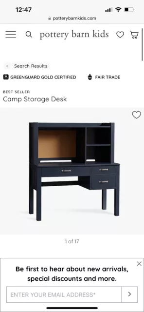 Pottery Barn Kids Desk and Hutch