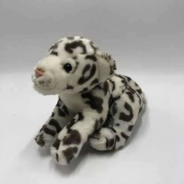 ANIMAL ALLEY Toys R Us White Brown SNOW LEOPARD Plush Stuffed Cat Cub Tiger