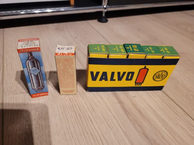 Röhren UF80, UF85, UBF80, UY85, UCH81 Valvo NOS, OVP, tubes