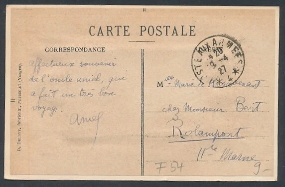 Leporello-CPA Nancy, Place Stanislas, la Gare, la Préfecture 1927 2