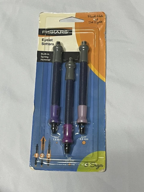 Juego de orificios perforadores de ojales FISKARS 1/16 1/8 3/16" 1.6 3.2 4.8 MM