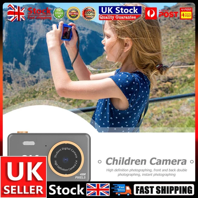 80MP 2.4 inch HD Screen Kids Digital Video Photo Camera with 32GB Card (Black) U