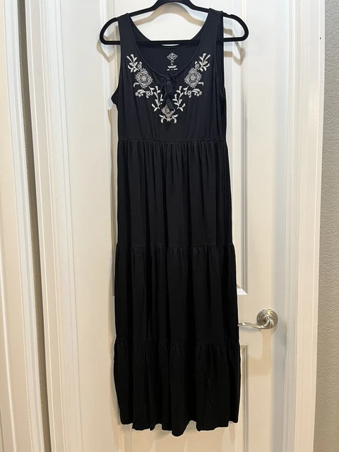 a line maxi dress sleeveless Pink Cotton Poplin A-Line Deep Neck Sleeveless Maxi Dress 28