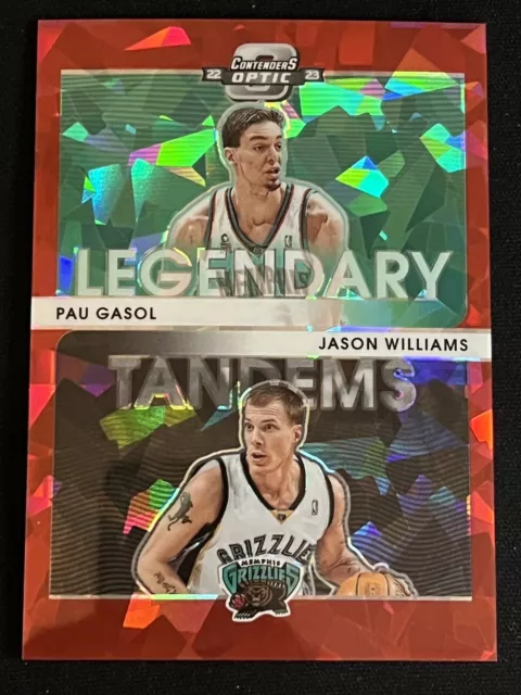 2022-23 Contenders Optic Legendary Tandems Red Cracked Ice #6 Gasoline/Williams