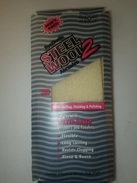 Synthetic steel wool 2 to remove 0000 buffing finishing  and polishing