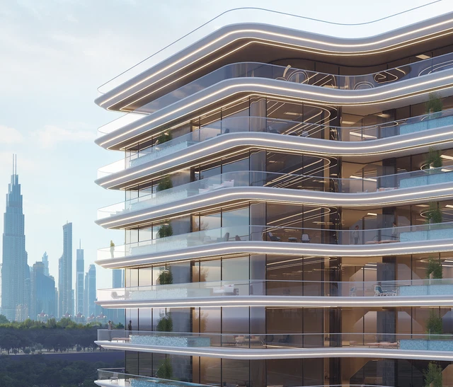 Dubai apartments with pool on the balcony with 8 year payment plan Dubai apartments with pool on the balcony with 8 year payment plan