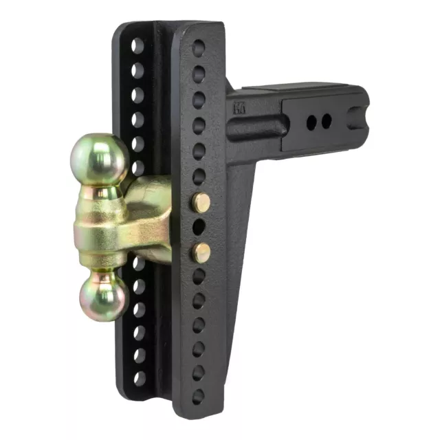 Curt Adjustable Channel Mount Dual Ball 3" Shank 21,000 Lbs 10-5/8" Drop x 45928