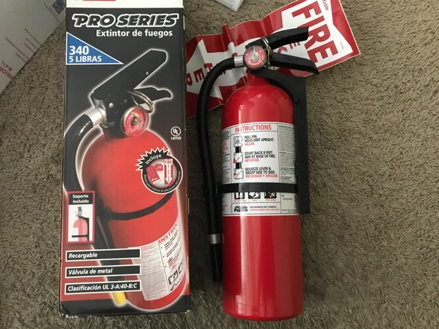 Kidde Model Pro340 5-lb FIRE EXTINGUISHER 3A:40B:C NEW