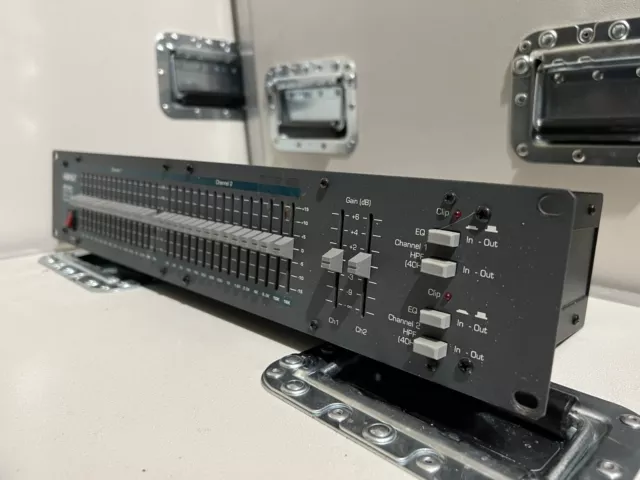 Ashly GQX-1502 Dual Channel 15-Band Graphic Equalizer.