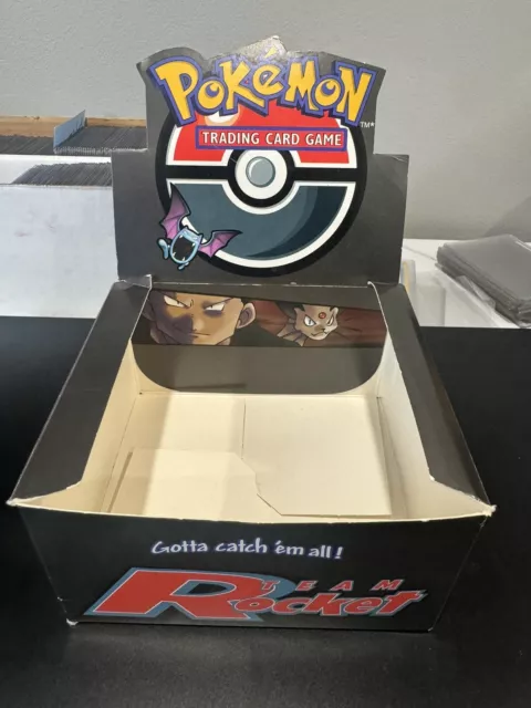 Pokémon TCG: EMPTY Unlimited Team Rocket Booster Box (WOTC)